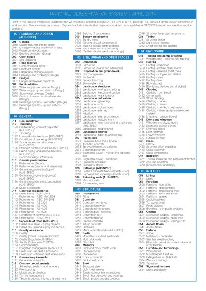 National Classification System